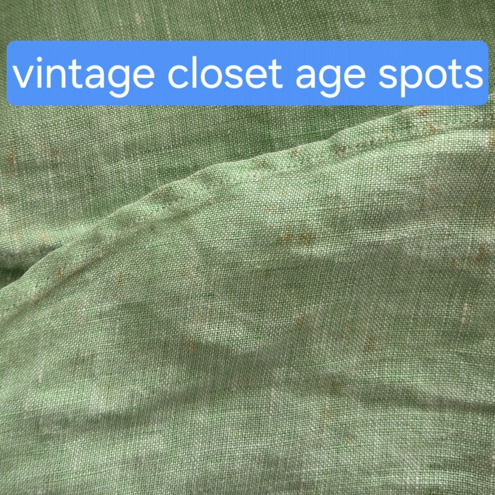 Vtg & NWT Tommy Hilfiger Light Green 100% Linen Top (Cover-up) - Picture 14 of 16